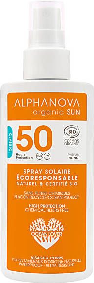 Alphanova SUN BIO zonnebrand SPF 50 Spray- 125 g