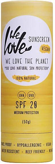 We Love The Planet Natuurlijke Zonnebrandstick SPF20