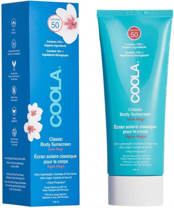 Coola Classic Body Organic Sunscreen Lotion SPF50 Guava Mango zonnebrand