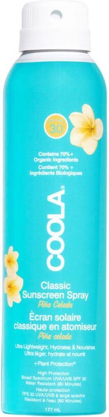 Coola Classic Body Organic Sunscreen Spray SPF30 Pina Colada zonnebrand