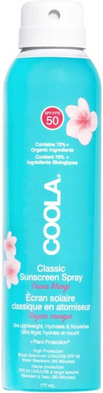 Coola Classic Body Organic Sunscreen Spray SPF50 Guava Mango zonnebrand