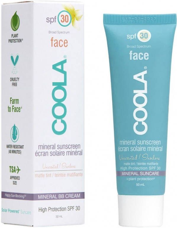 Coola Mineral SPF30 Face Matte Tint getinte zonnebrand voor het gezicht