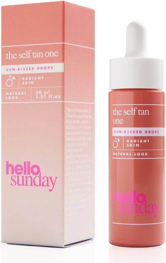 hello sunday The Self Tan One Sun kissed Drops zelfbruiner voor het gezicht