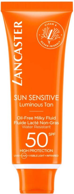 Lancaster Sun Sensitive Oil Free Milky Fluid SPF50 zonnebrandlotion