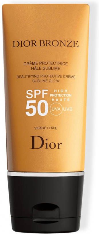 DIOR Bronze Beautifying Protective Crè, me Sublime Glow SPF 50 Face zonnebrand voor het gezicht