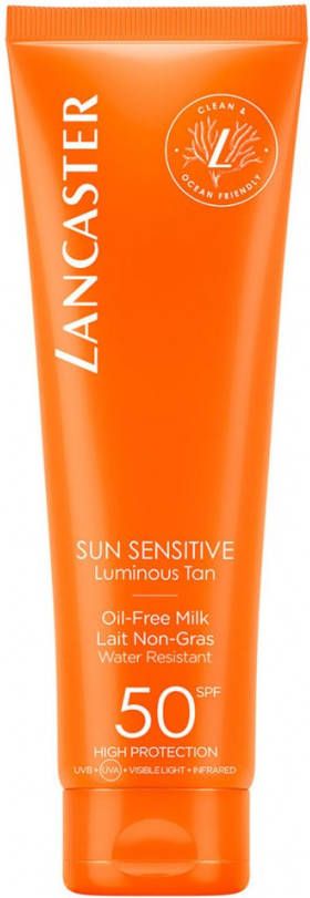 Lancaster Sun Sensitive Oil Free Milk SPF50 zonnebrandcr&#xE8, me online kopen