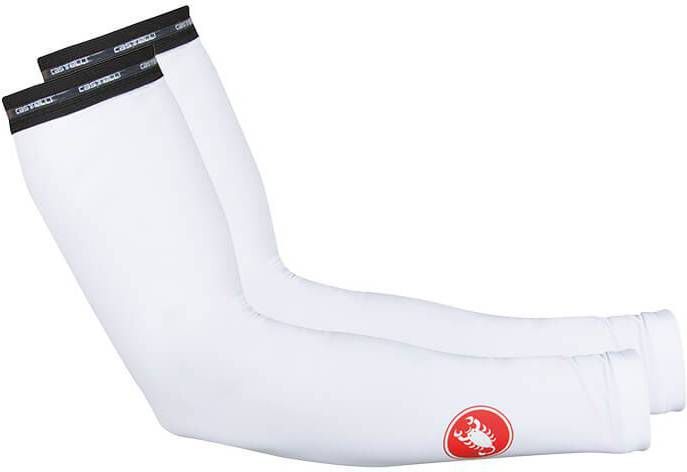 CASTELLI Light SPF50+ wit armstukken, voor heren, Maat S, Armwarmer, Wielerkledi