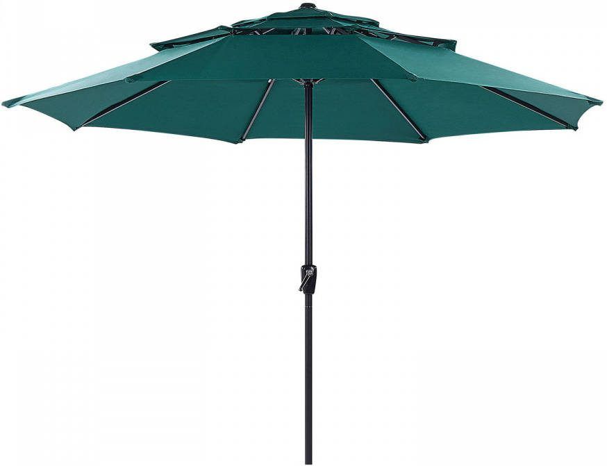 Beliani Bibione Marktscherm groen polyester