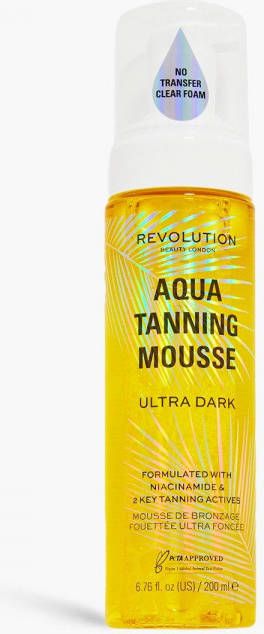 boohoo Revolution Beauty Aqua Tanning Mousse Ultra Dark, Clear
