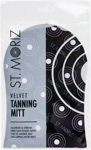 boohoo St. Moriz Velvet Tanning Mitt, Black