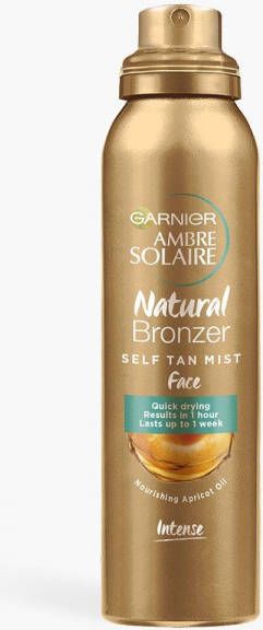 Garnier Ambre Solaire Natural Bronzer Quick Drying Self Tan Face Mist 75Ml, Natural