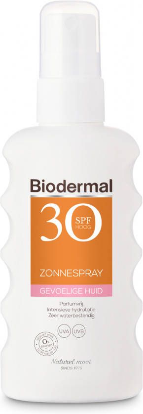 Biodermal Gevoelige Huid Zonnespray Water Resistant SPF 30 zonnebrand