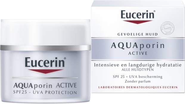 Eucerin AQUAporin ACTIVE Intensieve en Langdurige Hydratatie SPF25 Alle Huidtypen 50 ml crème