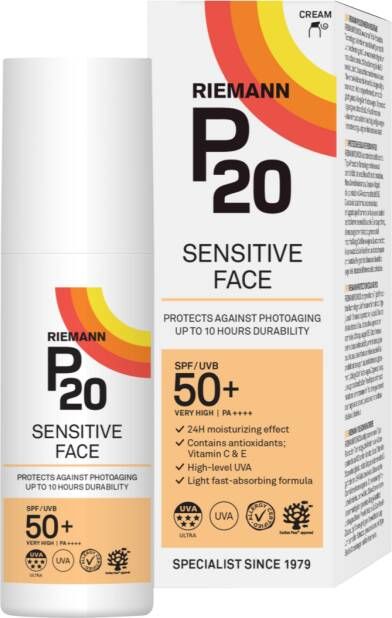 Riemann P20 Zonnebrand Sensitive Face SPF50+