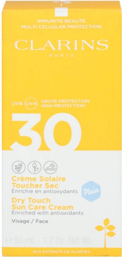 Clarins Dry Touch Facial Sun Care Cream UVA/UVB 30 Face zonnebrand