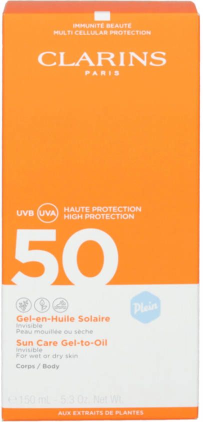 Clarins Sun Care Gel-to-Oil SPF50 zonnebrand
