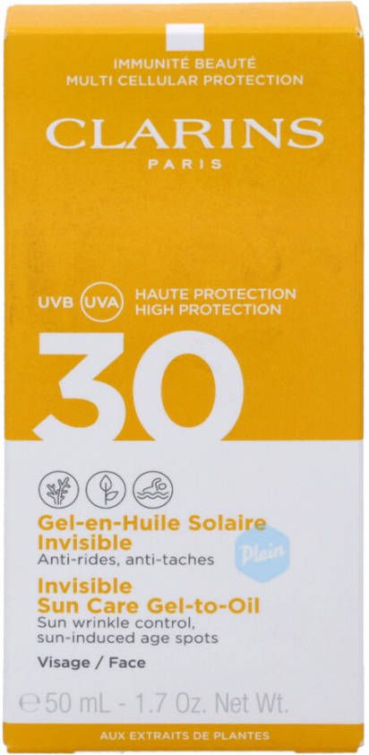 Clarins Gel to Oil Invisible Sun Care SPF 30 Face zonnebrand