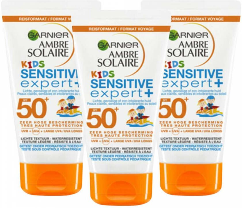 Garnier 3x Ambre Solaire Kids Zonnemelk SPF 50+ 50 ml