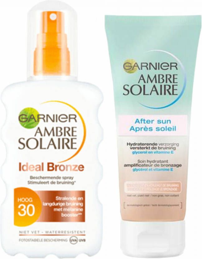 Garnier Ambre Solaire SPF30 Bronze Zonnebescherming&amp, Verzorging Pakket
