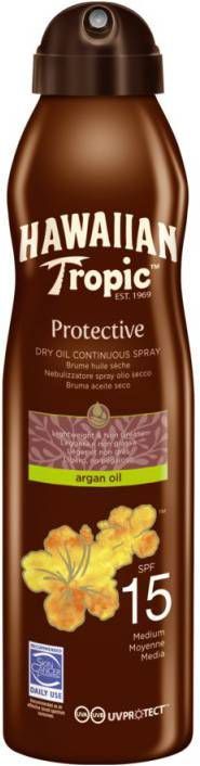 Hawaiian Tropic Protective Dry Oil Continuous Spray SPF15 177 ml