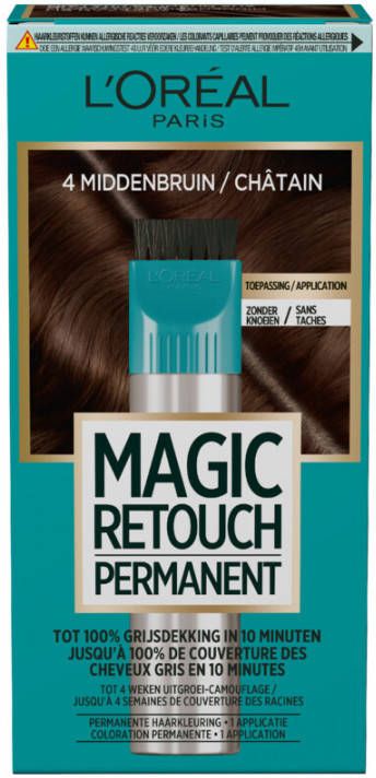 L'Oréal Magic Retouch 4 Middenbruin 95 g