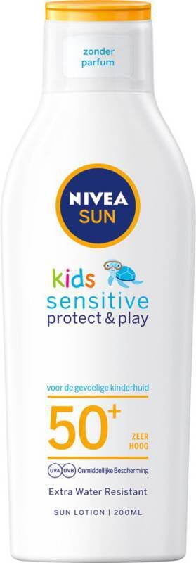 Nivea Sun Kids Protect&amp, Sensitive Zonnemelk SPF 50+ 200 ml