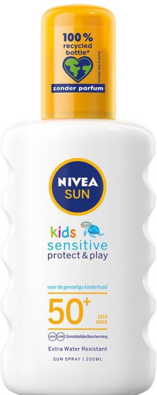 Nivea Sun Babies & Kids Protect & Sensitive Spray Factor Spf50+ Zonnebrand Spray 200ml