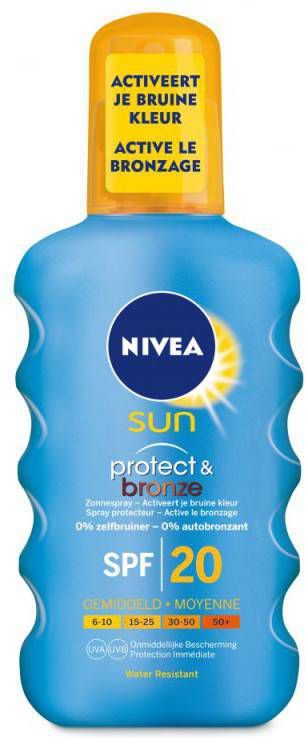 NIVEA SUN Protect & Bronze zonnebrand spray SPF20 200 ml