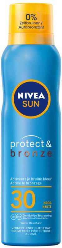 NIVEA SUN Protect & Bronze Beschermende Vernevelende Spray SPF30 200ml