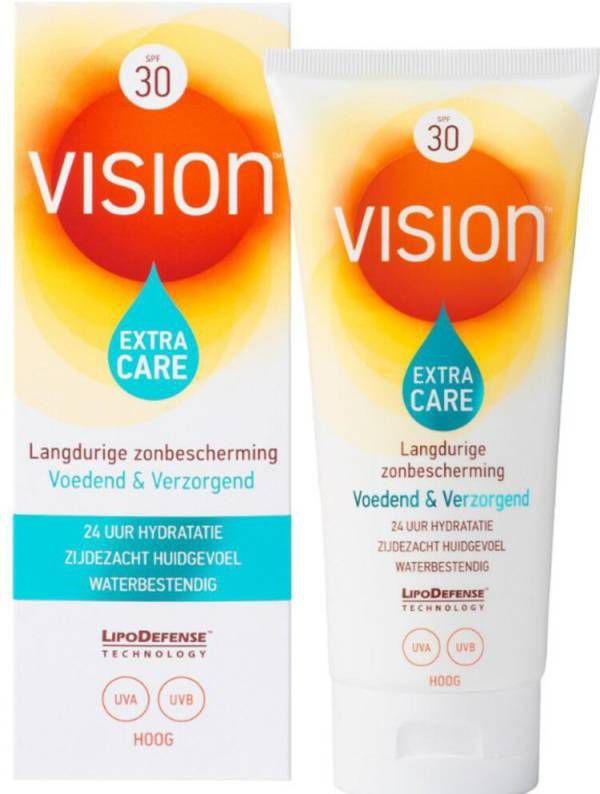 Vision 2x Zonnebrand Crème Extra Care Factor 30 185 ml