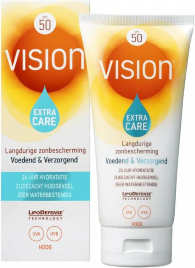 Vision 2x Zonnebrand Crème Extra Care Factor 50 185 ml