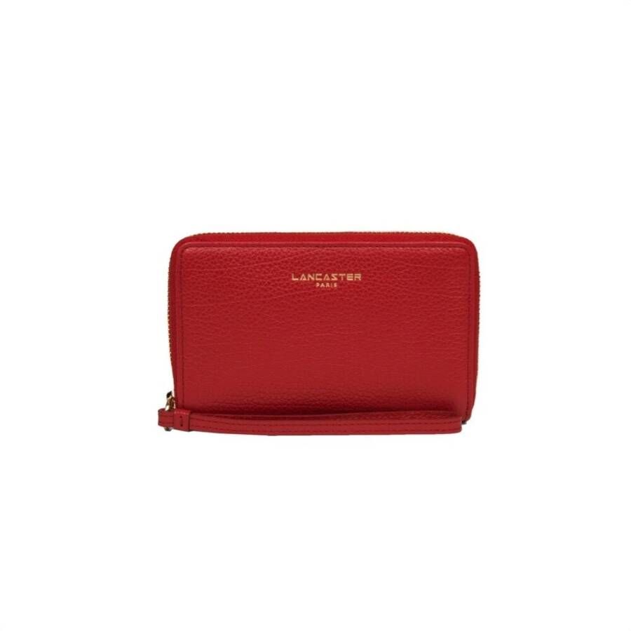 Lancaster Kleine zip rond portfolio dunes , Rood, Dames