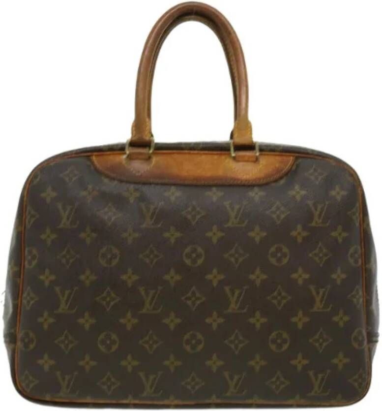 Louis Vuitton Vintage Handtassen voor het eigendom van canvas , Bruin, Dames