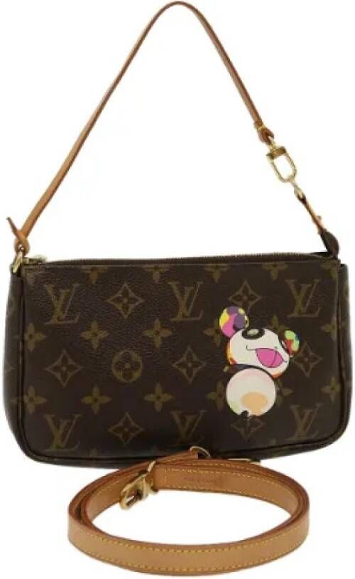 Pre eigendom canvas Louis Vuitton Bags , Bruin, Dames