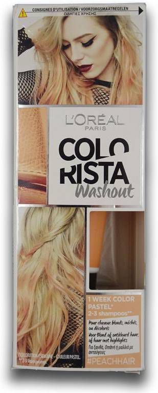 L'Oréal Paris Coloration Colorista Washout 1-2 weken haarkleuring peach