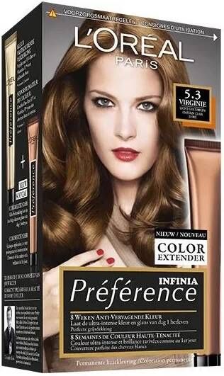 Loreal Paris Preference Haarverf met Color extender 5.3 Licht Goudbruin