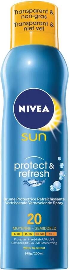 Nivea Sun Zonnebrand Spray Protect & Refresh SPF 20 200 ml