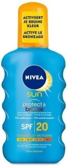 Nivea Sun Zonnespray Protect & Bronze SPF20 200 ml