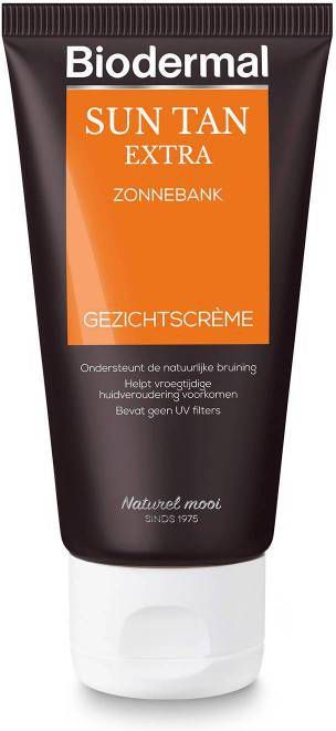 Biodermal Sun Tan Extra Zonnebrank Gezichtscreme 50 ml